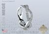 Helix™ Bright Cut Pave Wedding Band by Leon Megé R6145 Helix™ Bright Cut Pave Wedding Band by Leon Megé R6145